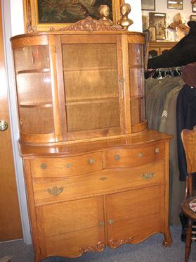 Oak China Hutch $650.00