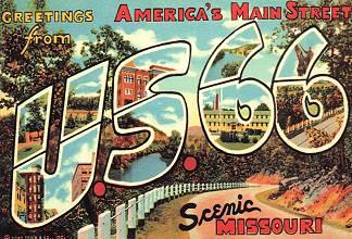 I found Missouri fascinating. This western desert dweller was in awe of the beautiful forested rolling hills of the well-watered Ozarks. I was a tourist all the way. The people I met in Missouri were great and the history of the Mother Road revealed itself around every bend in the road. Starting at St. Louis on the Mississippi River and winding its way through the hills of the beautiful Ozarks then on to the rich farm country of western Missouri, Route 66 is a delight for the road wanderer. Missouri has a lot of history that predates Route 66 of which the road wanderer still can experience when the Interstate is left behind. Route 66 follows a much older trail through Missouri, the Great Osage Trail a major Indian path across the state. This trail was used by Native Americans, outlaws, pioneers, the railroad and later the road builders of the early Twentieth Century. Yes, Route 66 has a proud legacy in Missouri.
