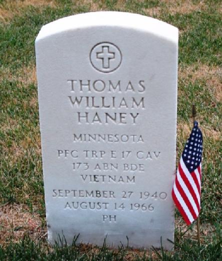 Thomas W Haney "Tom" 1940-1966 Aged 25