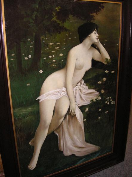 Portrait of a Nude Lady by Henry Carling