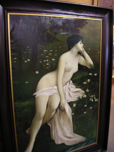 Portrait of a Nude Lady by Henry Carling