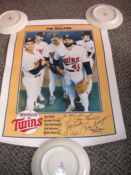Power Poster 8 - The Bullpen - Joe Klink, George Frazier, Juan Berengeur, Jeff Reardon and Keith Atherton