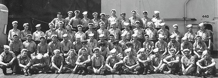 Crew member's signature on back of the photograph...