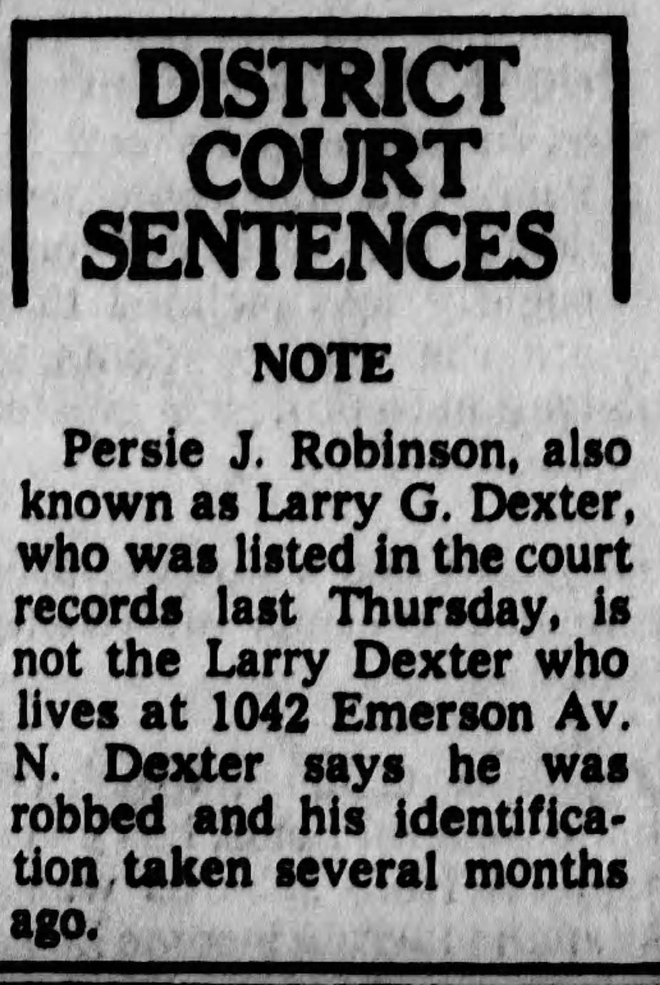 Larry G Dexter